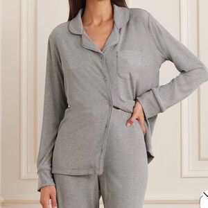 SKIMS Light Gray Lounge Top